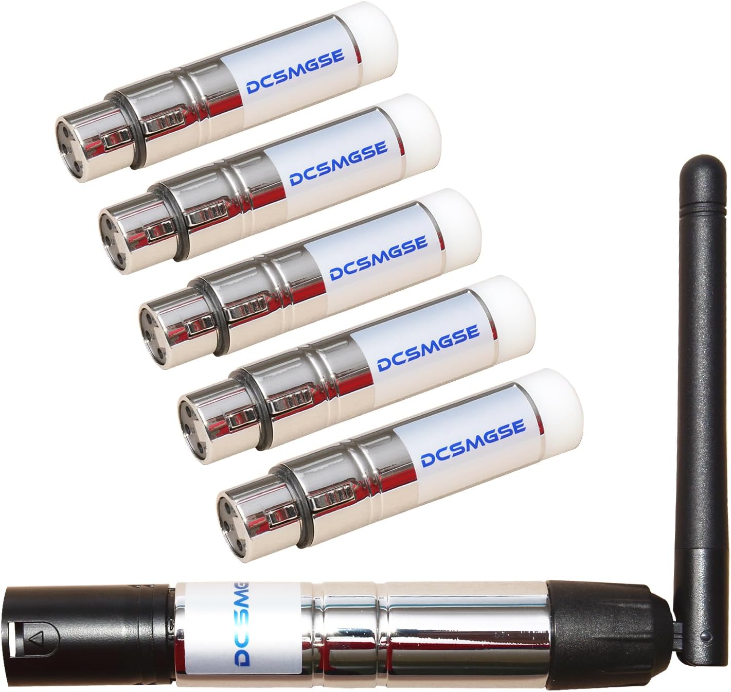 Donner 2PCS DMX512 DMX Dfi DJ 2.4G Wireless 1 Receiver with Light Dome& 1