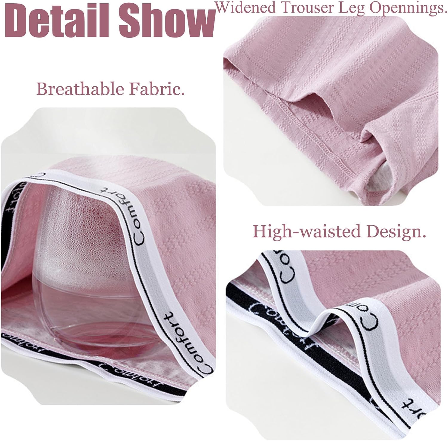 Women's Boyshorts Underwear for Light Leaks, Washable Leak-Proof Panties for Bladder Control Incontinence Protection