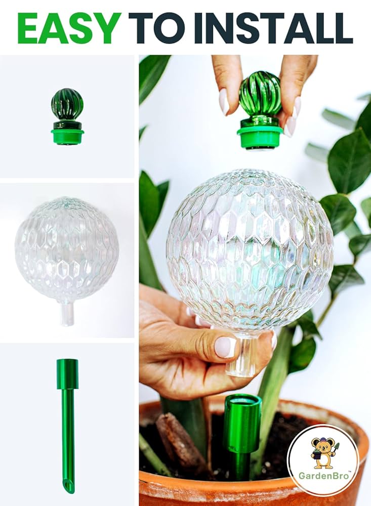 ZQSFPK Plant Watering Devices, Plant Watering Globes, 16-Piece Self