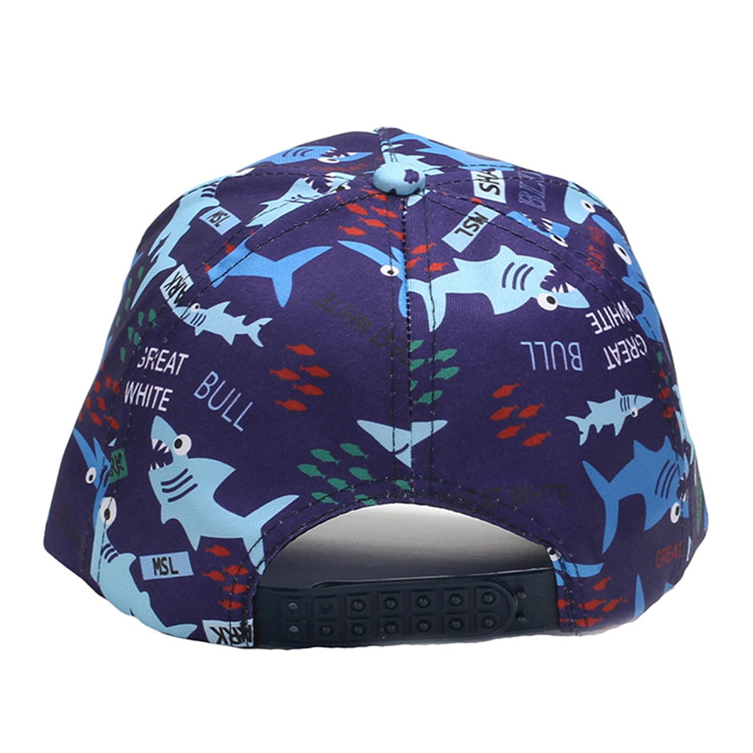 Opreng Summer Cartoon Baseball Hat for Kids Adjustable Toddler Kids Sun Cap for Age 2-8 (Cotton, Dinosaur/White)