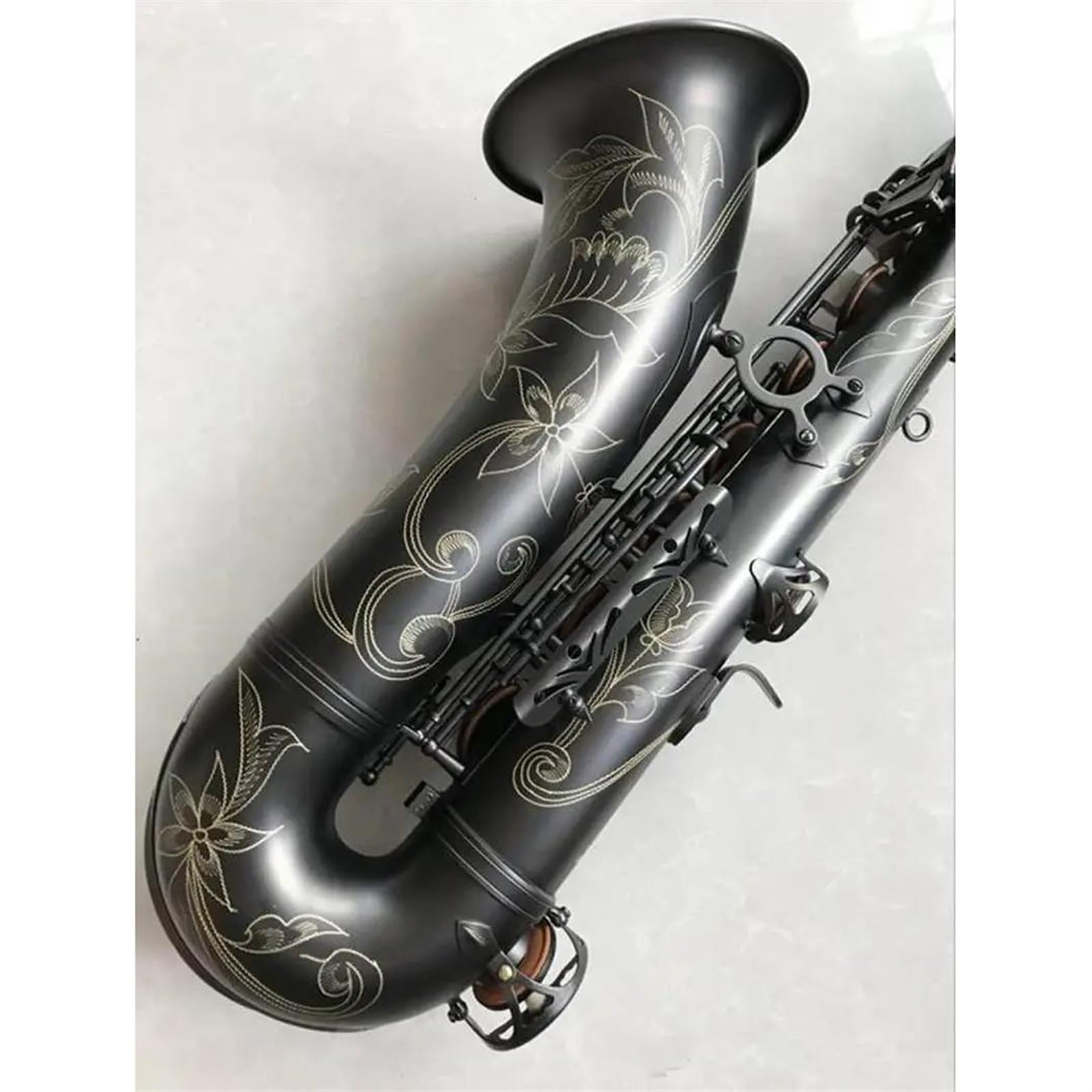 Japoński Saksofon Tenorowy Matowy Czarny Saksofon Profesjonalny Instrument Muzyczny Grający Z Ustnikiem profesjonalny Saksofon (Color : Tenor saxophone)