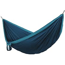 LA SIESTA Colibri 3.0 Outdoor Hammock & Tree Straps - Camping Hammock for Outside, Breathable Nylon Tree Hammock One Person - River