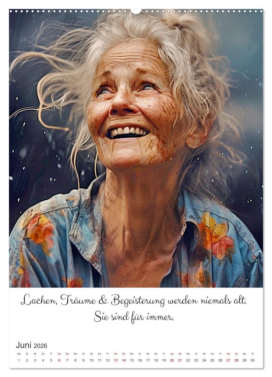 Unterm Abendstern (Wandkalender 2026 DIN A2 hoch), CALVENDO Monatskalender: Portraits und Einsichten über das Älterwerden (CALVENDO Menschen)