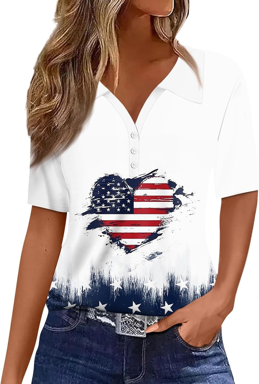 Polo Shirts for Women Summer Tops 2024 Fashion Short Sleeve Shirt Loose Casual Outfits for Ladies Polo Shirts for Women Summer Tops 2024 Fashion Short Sleeve Shirt Loose Casual Outfits for Ladies