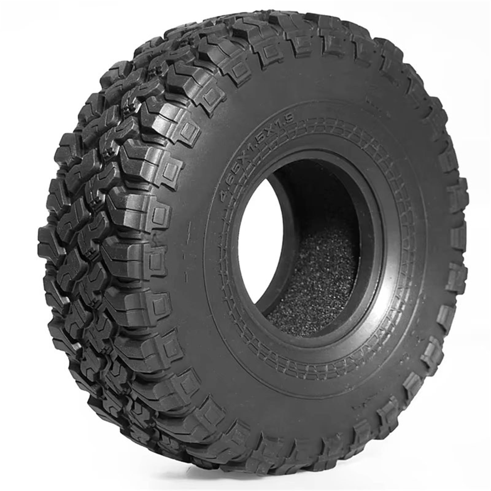 RC Car Pneumatico Ruota Compatibile con Axial per SCX10 per Capra per Traxs per TRX4 D90 per Redcat 1/10 RC Crawler Car 4 Pezzi 116 Mm 1.9 Pollici Pneumatico in Gomma Ruota Pneumatico
