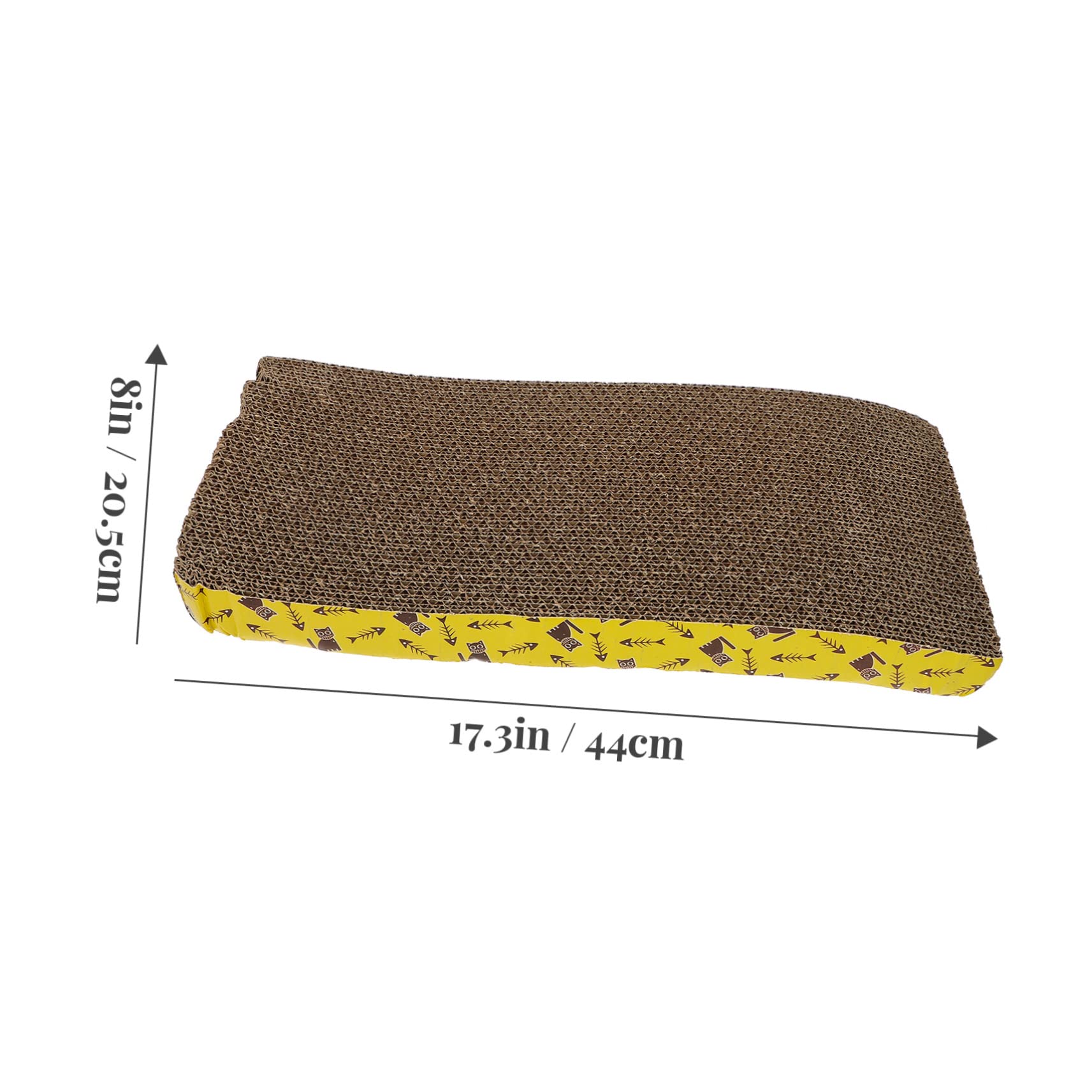 TOYANDONA Tiragraffi in Cartone Ondulato per Gatti e Kitten, Tavola Scratching Board per Allenamento e Gioco, 2pezzi Stabilità Elevata