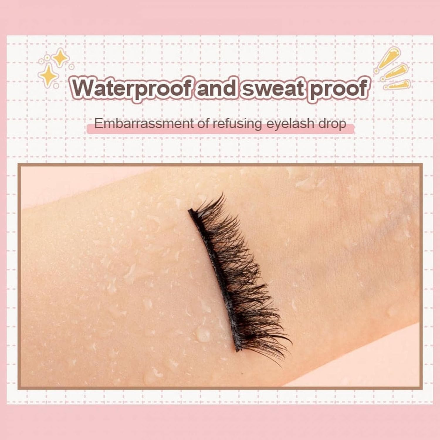My Colors Eyelash Glue, Super Strong Hold for False Eyelashes, Lash Glue, Eyelash Adhesive,5g Latex Free, Suitable for Sensitive Eyes, Waterproof, BLACK, 1 - Image 7 thumbnail