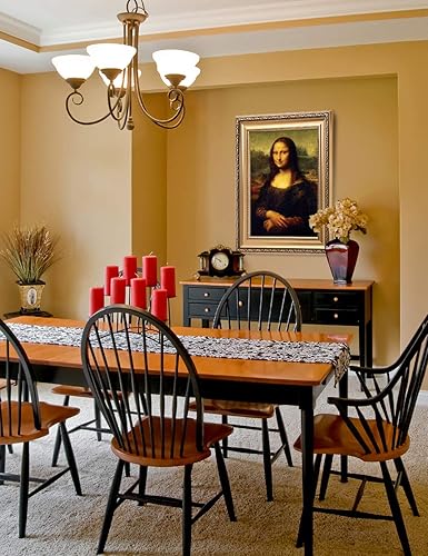 Miniatura 4 de DECORARTS - Mona Lisa de Leonardo DaVinci. Reproducciones de arte clásicas del mundo. Impresión giclée con marco de arte a juego, 30 x 20 pulgadas,