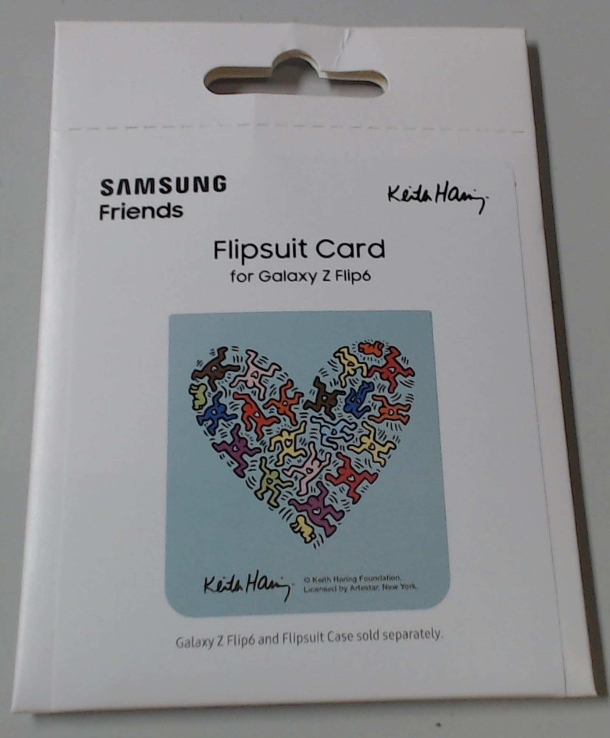 Samsung Galaxy Official Keith Haring Love Flipsuit Card for Galaxy Z Flip6, Blue