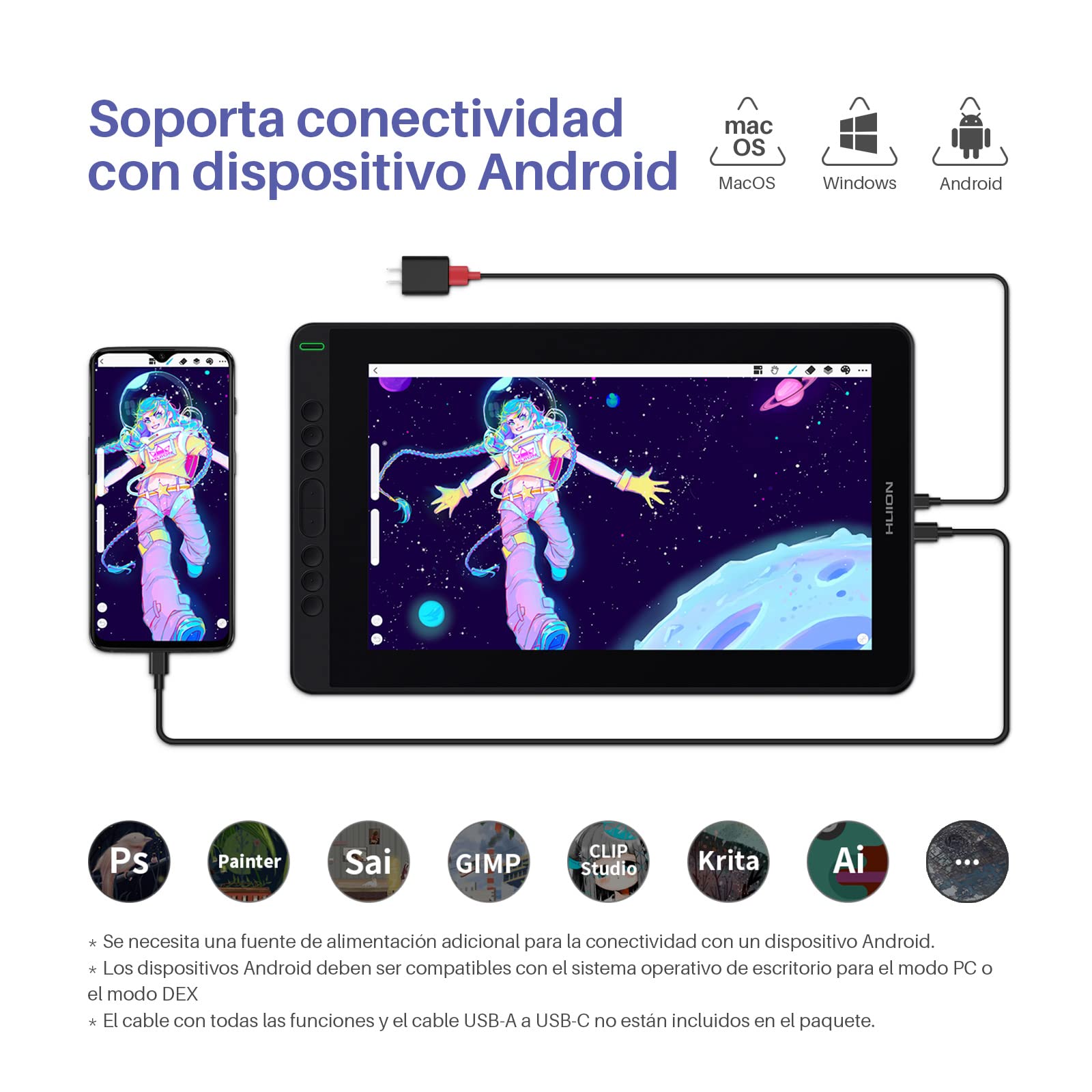 HUION Kamvas 13 Tableta Gráfica con Pantalla, 13,3 Pulgadas Monitor de Dibujo Gráfico con Pantalla, Laminada Completa, con presión de 8192 niveles, Compatible con Android,con Ajustable Soporte,Púrpura | Pantalla laminada completa de 13,3", 120% sRGB. Bolí