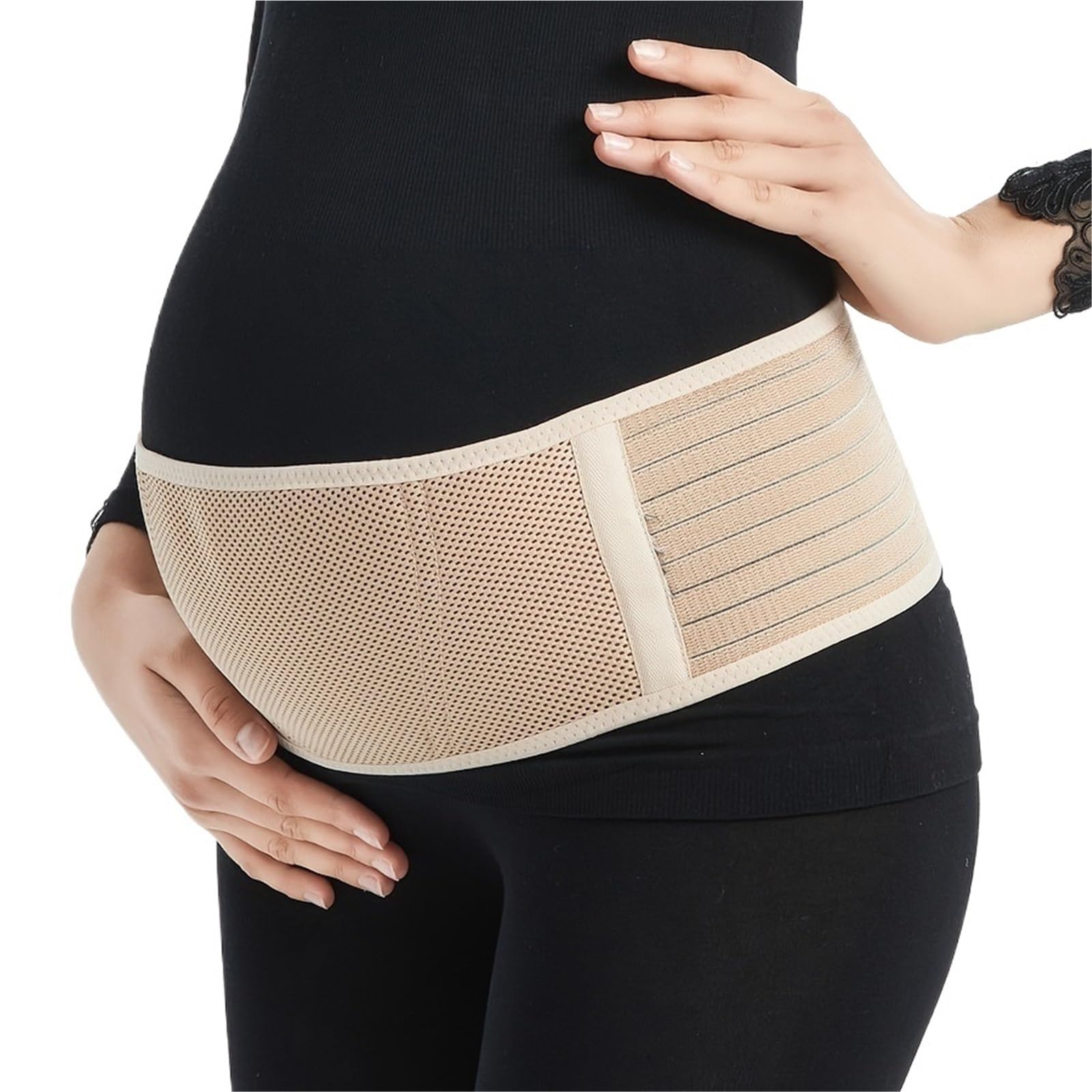 Pancera Gravidanza Supporto regolabile for fascia addominale premaman | Supporto for la schiena in gravidanza for alleviare il dolore alla vita pelvica dell'addome(Brown)