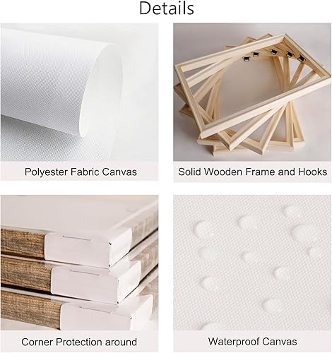 Miniatura 7 de LyerArtork Lienzo de música de 4 paneles, arte de pared, estilo vintage, piano y guitarra, juego de batería para saxofón, lienzo estirado, arte