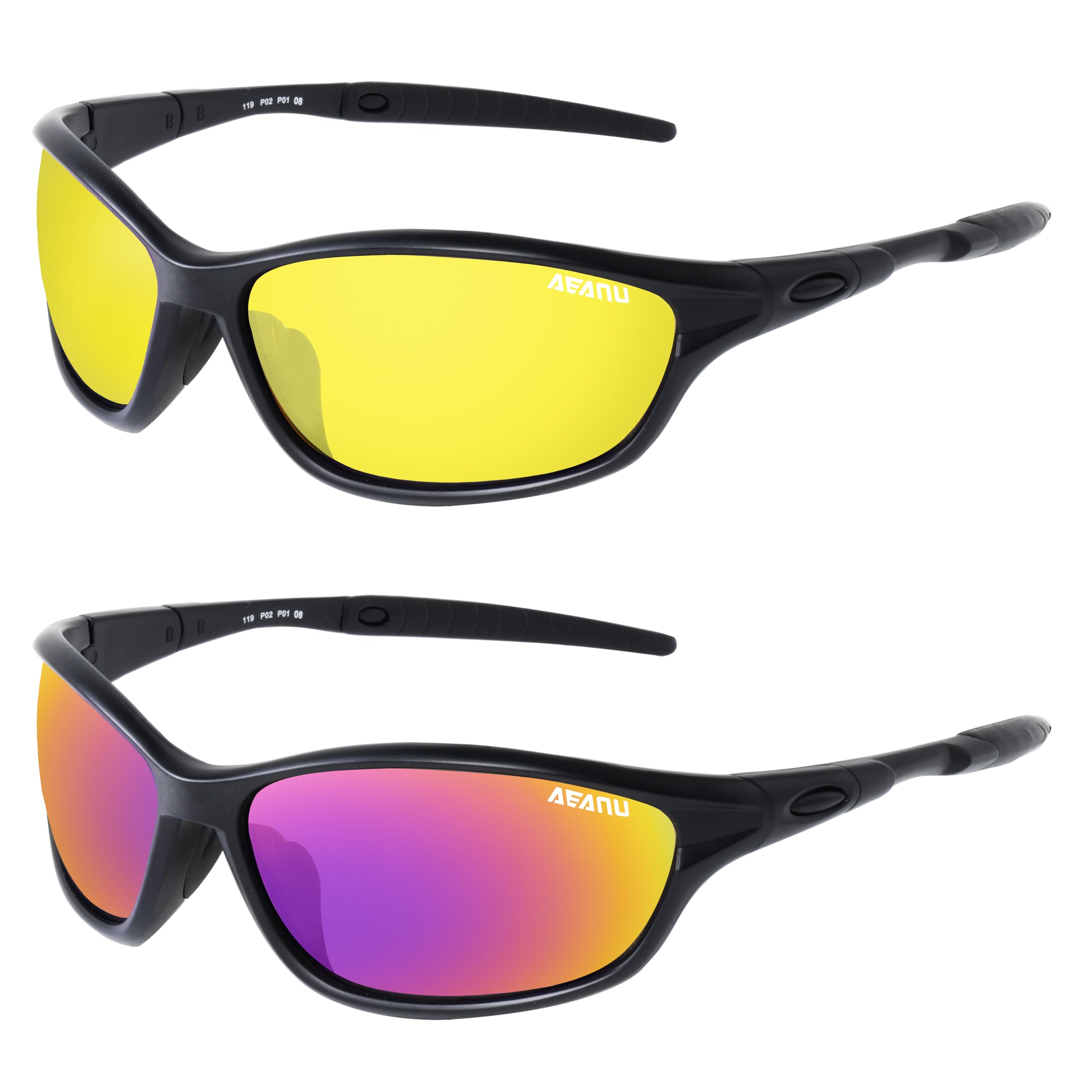 Occhiali da sole sportivi per uomo e donna, protezione UV400, per guida, ciclismo, corsa