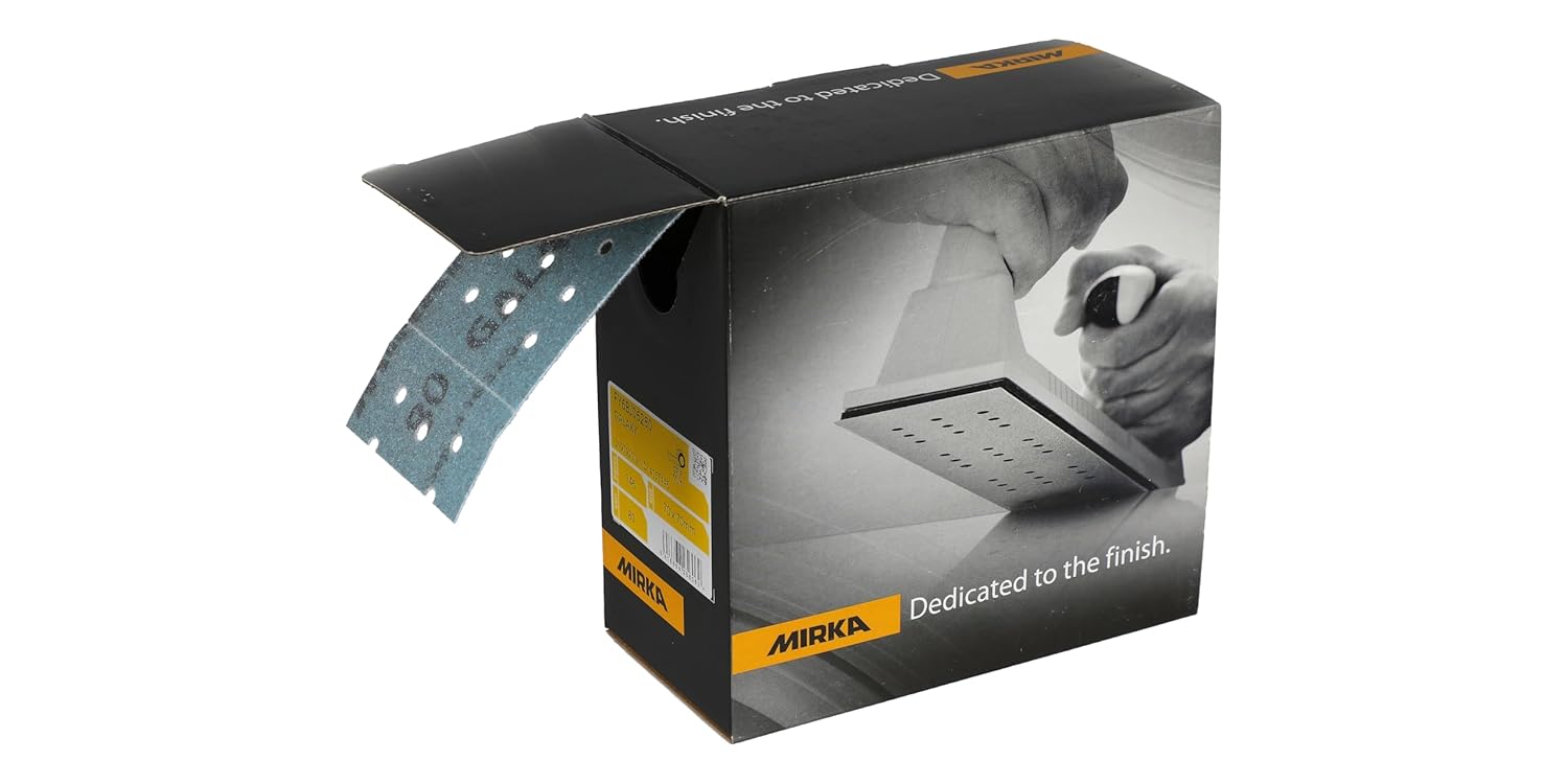 Mirka Galaxy Perforated Sanding Roll 2.75'' x 33.5' - Grit 80, 146 Sheets/Roll (2.75'' x 2.75'') - Premium Abrasive for Epoxy Resin, Wood, Metal - Non-Clogging, Self-Sharpening Technology