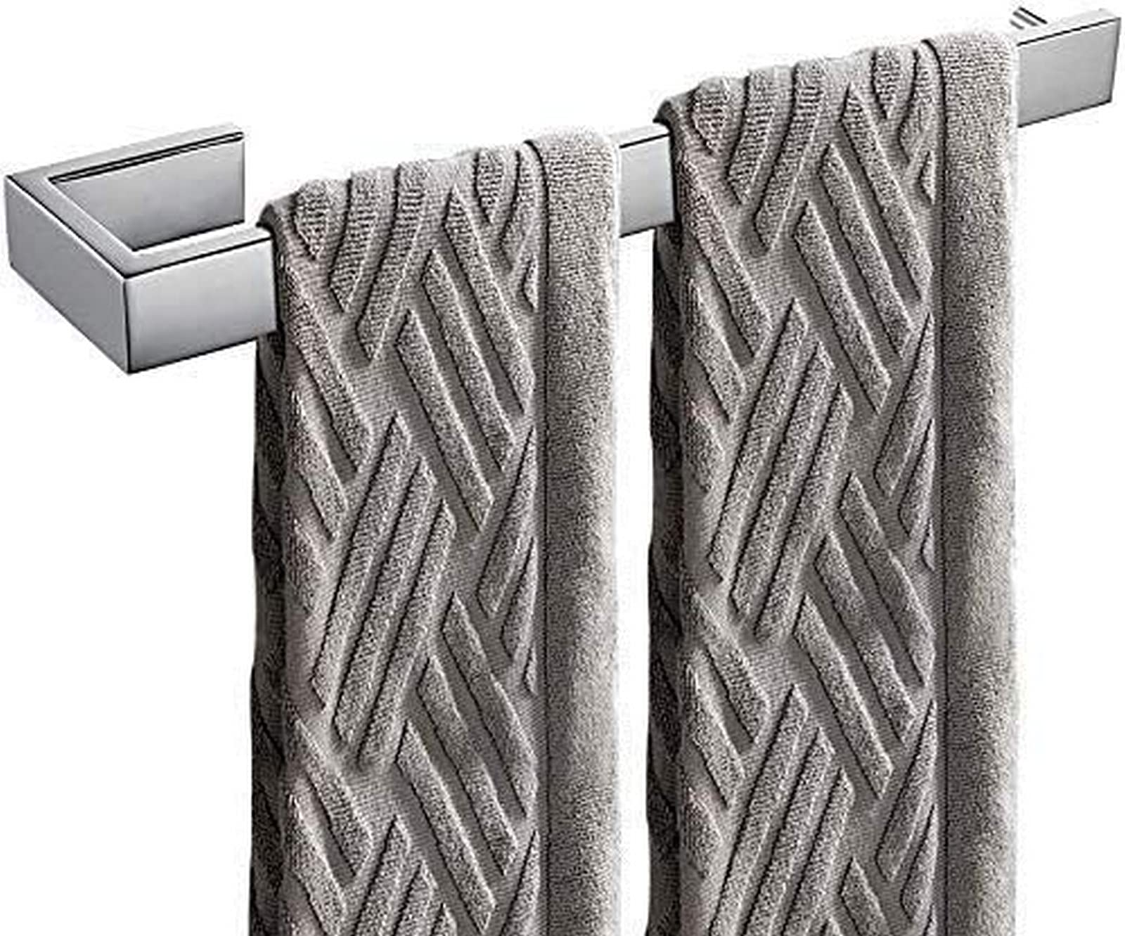 GONMDOPY Towel Rail,Towel Racks Stainless Steel Wall-Mounted Towel Rack for Kitchen Perforated Towel for Bathroom/Chrome