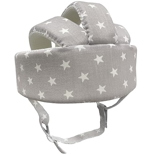 Miniatura 10 de Casco de seguridad para bebé, protector de cabeza para niños pequeños, cojín de cabeza para bebé, arnés protector de cabeza suave ajustable para