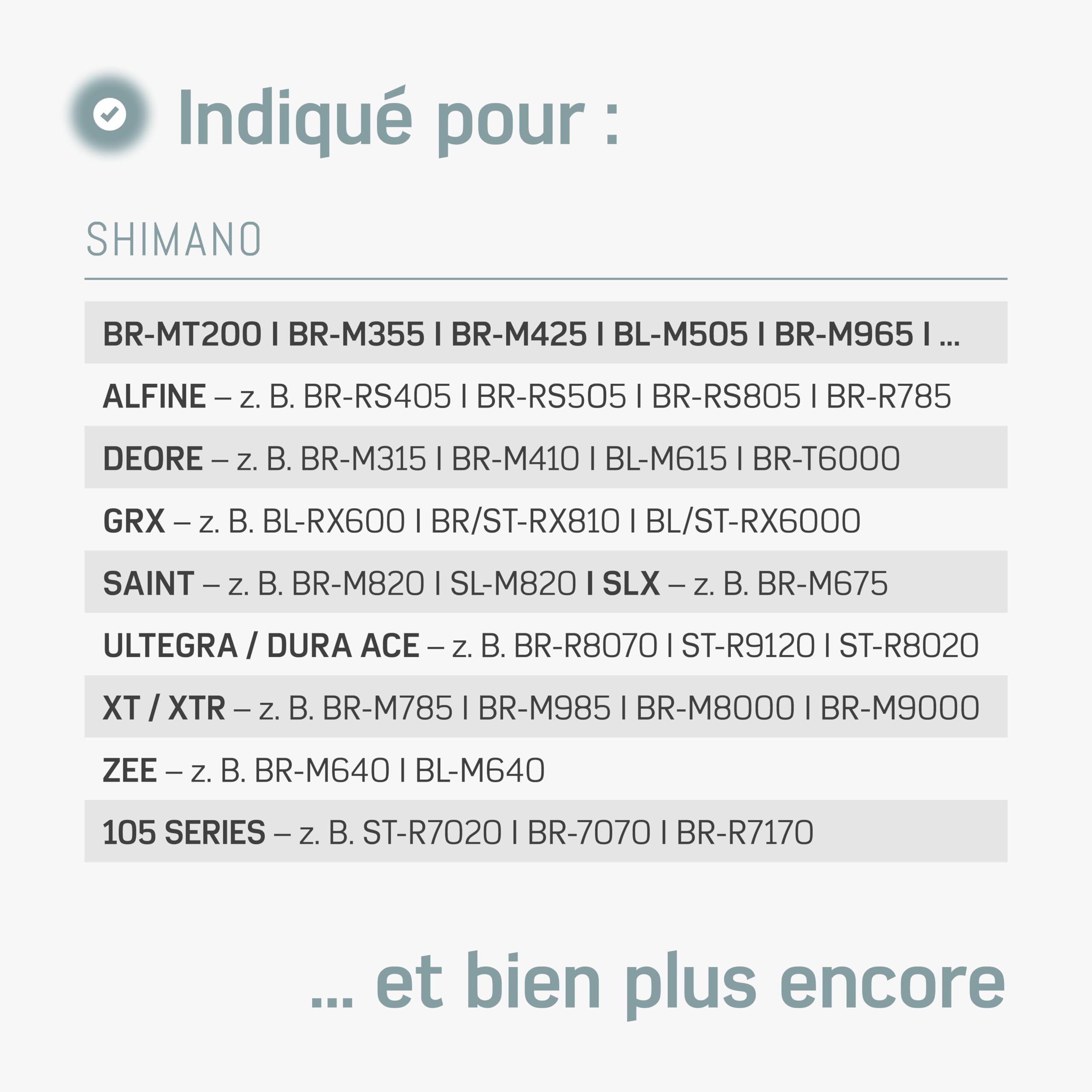 Borgen Kit de purge pour freins à disque Shimano - Kit de purge avec instructions (français non garanti) pour Deore, Dura Ace, Saint, XT etc. Avec huile minérale pour freins à disque hydrauliques