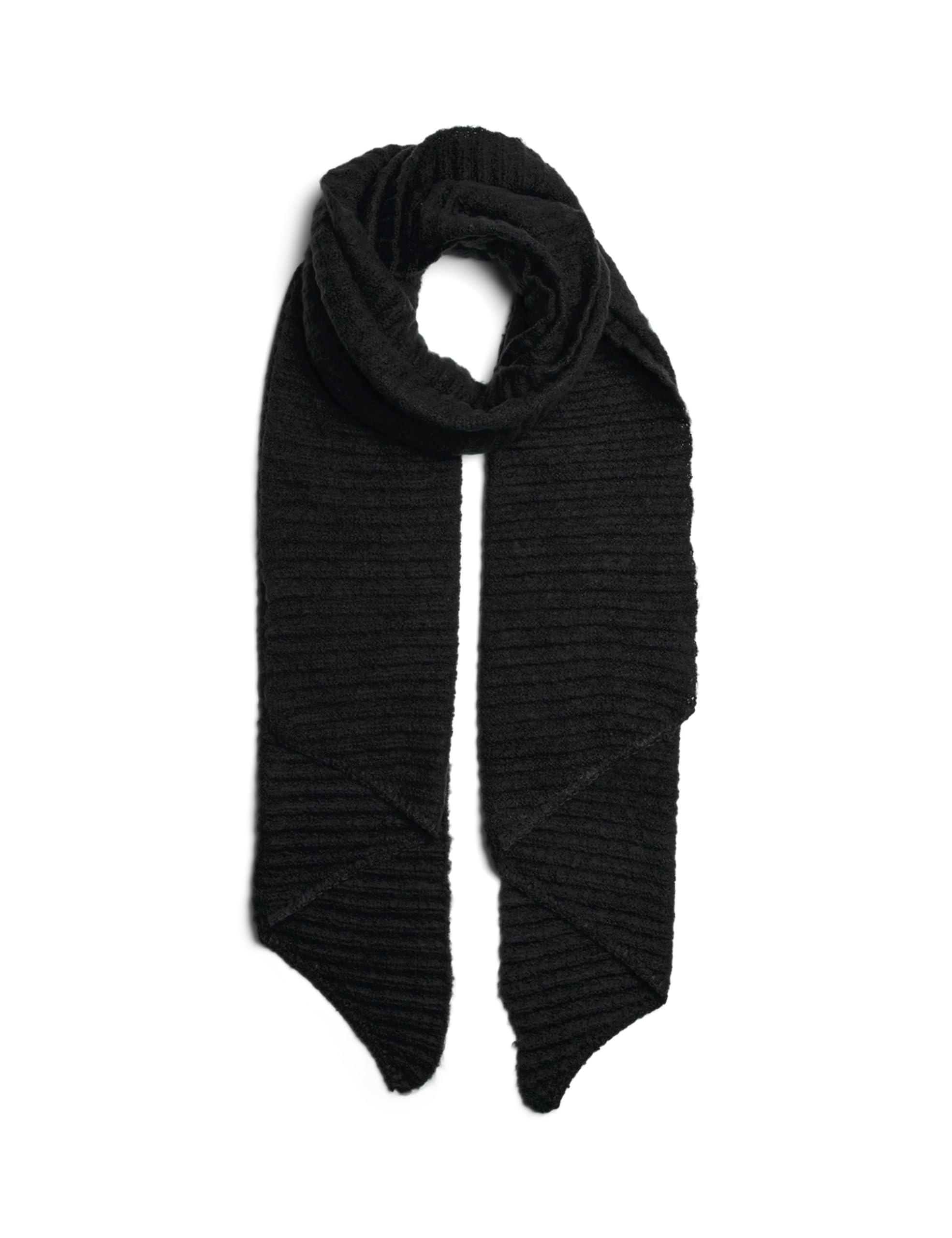 PIECES Women's Pcpyron Structured Long Scarf Noos BC Scarf - Black - One size