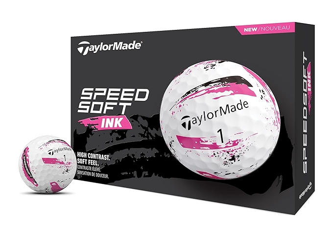 TaylorMade 高尔夫 SpeedSoft 粉色高尔夫球一打