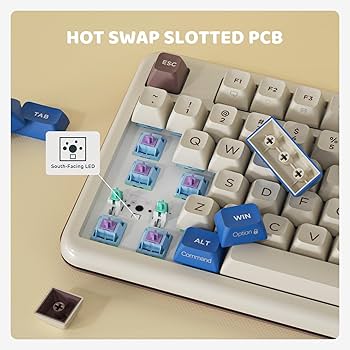 Amazon.com: KZZI Z98 Creamy Keyboard, Wireless Mechanical Keyboard