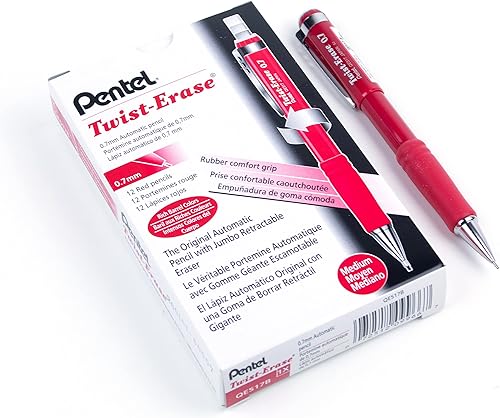 Pentel Twist-Erase III - Portaminas mecánico (0.5 mm), paquete de 1 unidad, (QE515BPM)