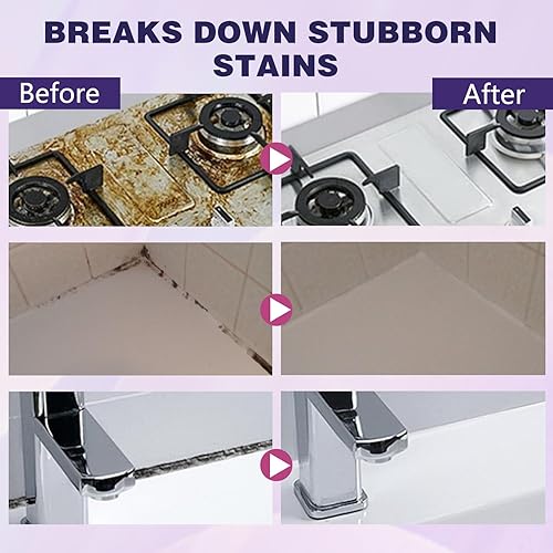 Miniatura 7 de Gel removedor de limpieza, potente gel de limpieza para el hogar, adecuado para espacios de azulejos de baño y cocina, altamente eficaz en