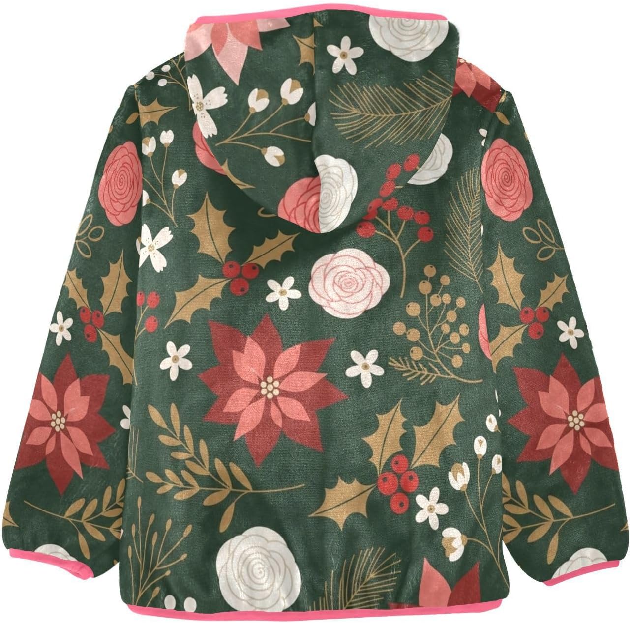 Christmas Hooded Fleece Jacket Toddler Children Coats for Toddlers Warm Baby Girls Clothes 3T