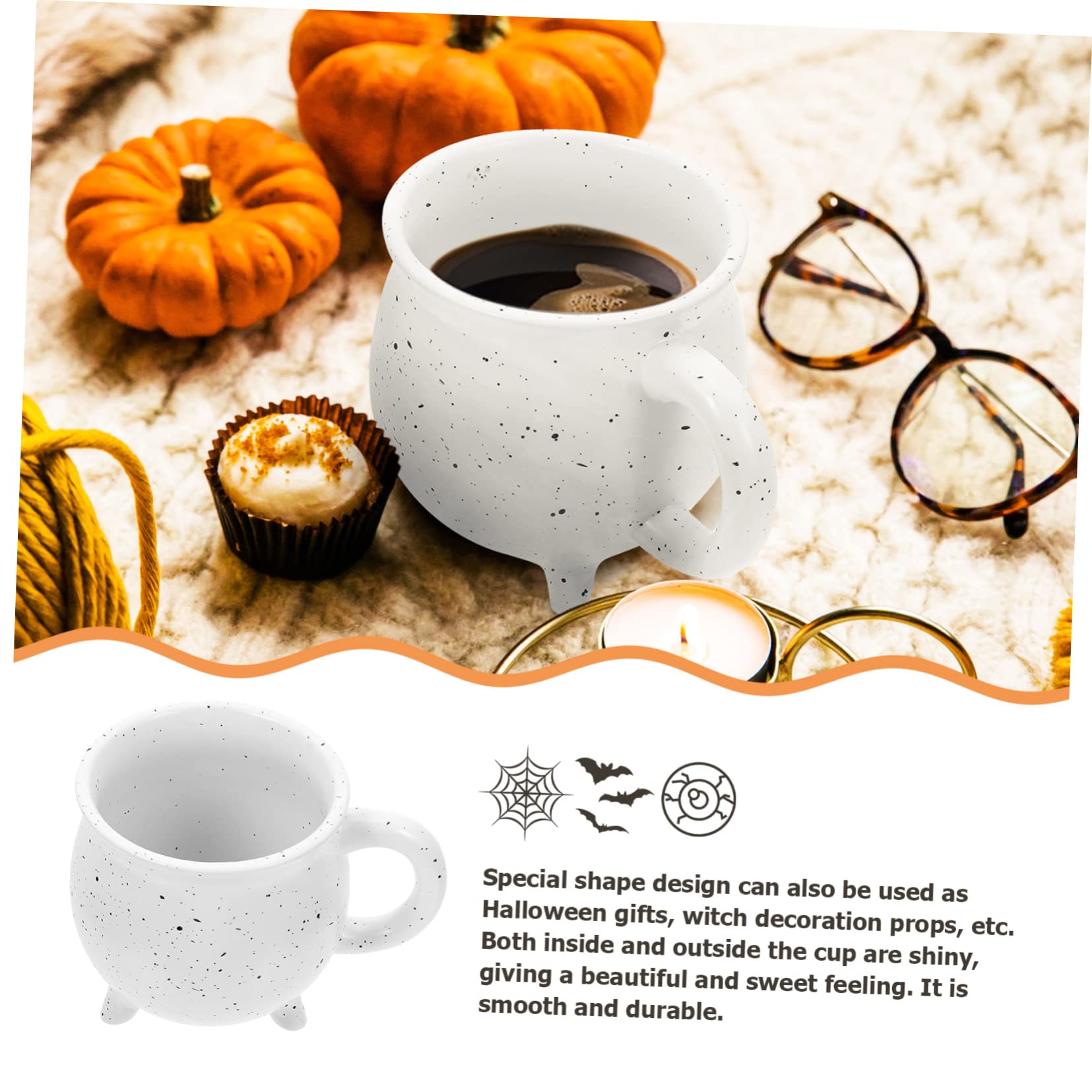 TOPBATHY 3 Tazze A Forma Di Calderone Per Caffè Tè Halloween Tazze Decorative Per La Famiglia E Gli Amici