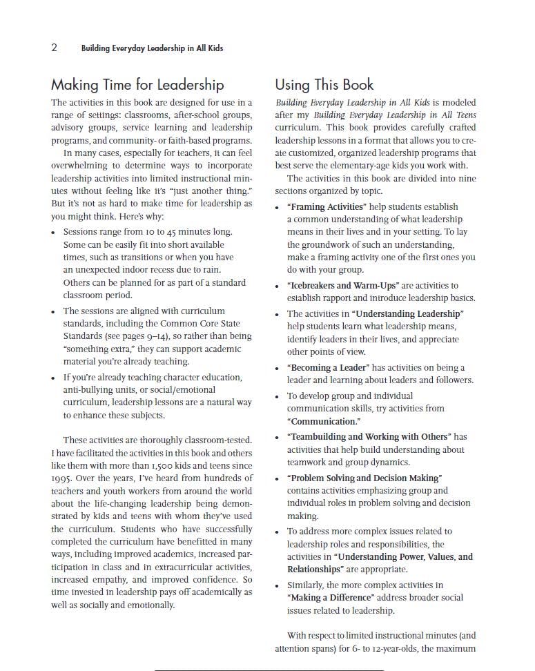 Building Everyday Leadership in All Kids: An Elementary Curriculum to Promote Attitudes and Actions for Respect and Success (Free Spirit Professional(r)) - Image 5