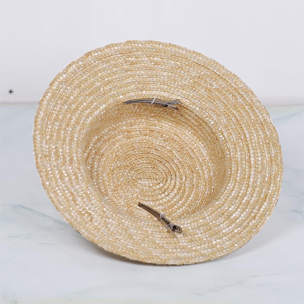 Women Bowknot Straw Hat Summer Fedoras Boater Summer Beach Sun Hat Cowgirl Fishing Hat Jazz Hat