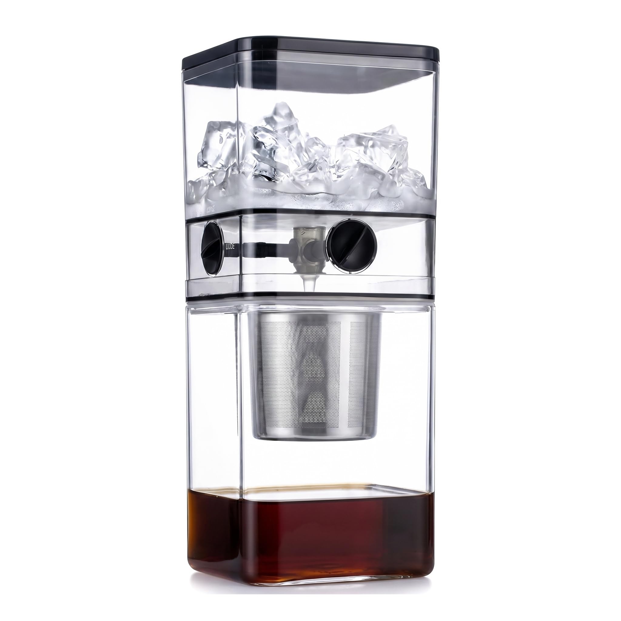 Cafetera De Goteo Cold Brew, 500 Ml, con Goteo De Velocidad Ajustable, Filtro De Acero Inoxidable, Prepara De 2 A 4 Tazas, Infusión Suave, Ideal para El Hogar Y La Oficina