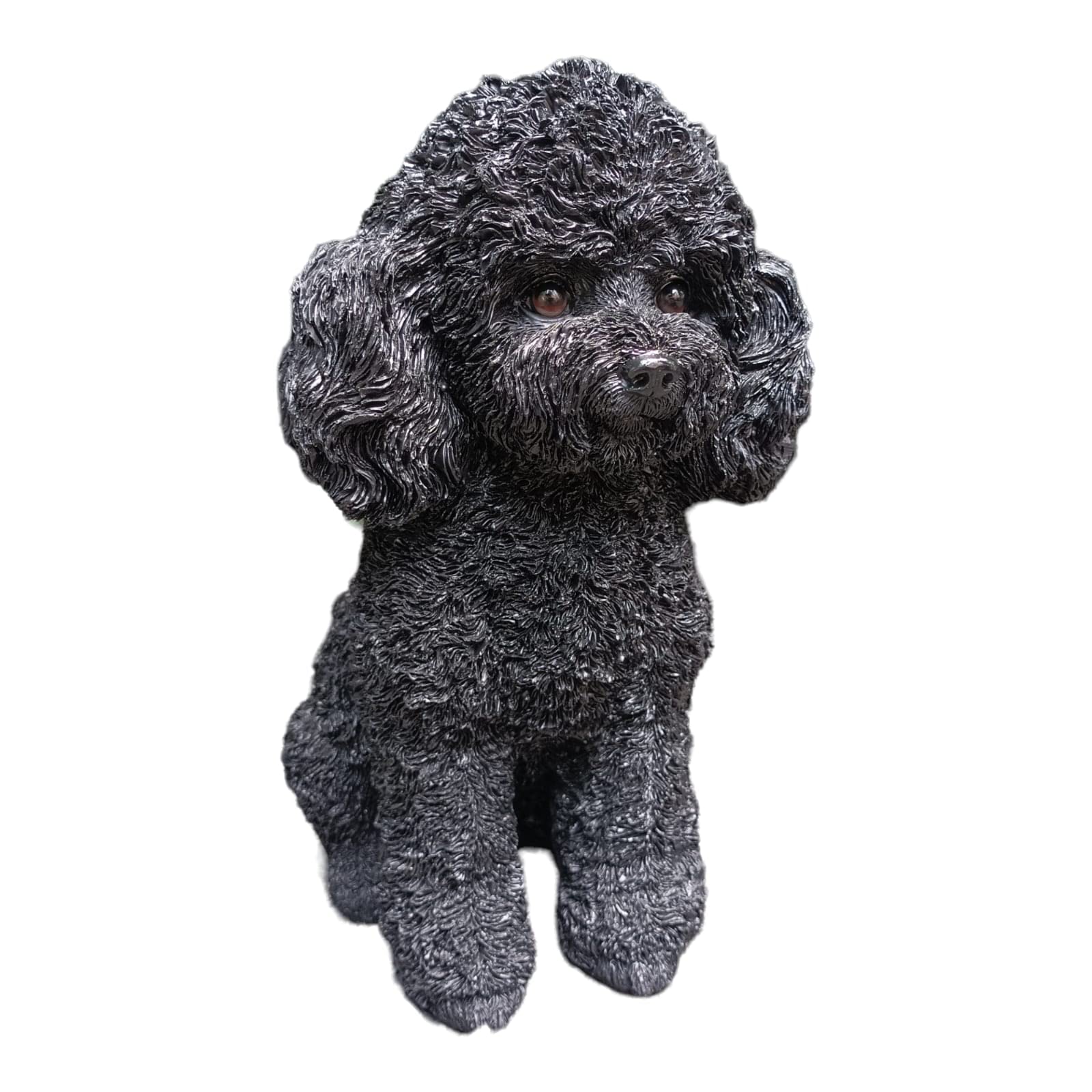 Caniche miniature en céramique pour chien, petite figurine