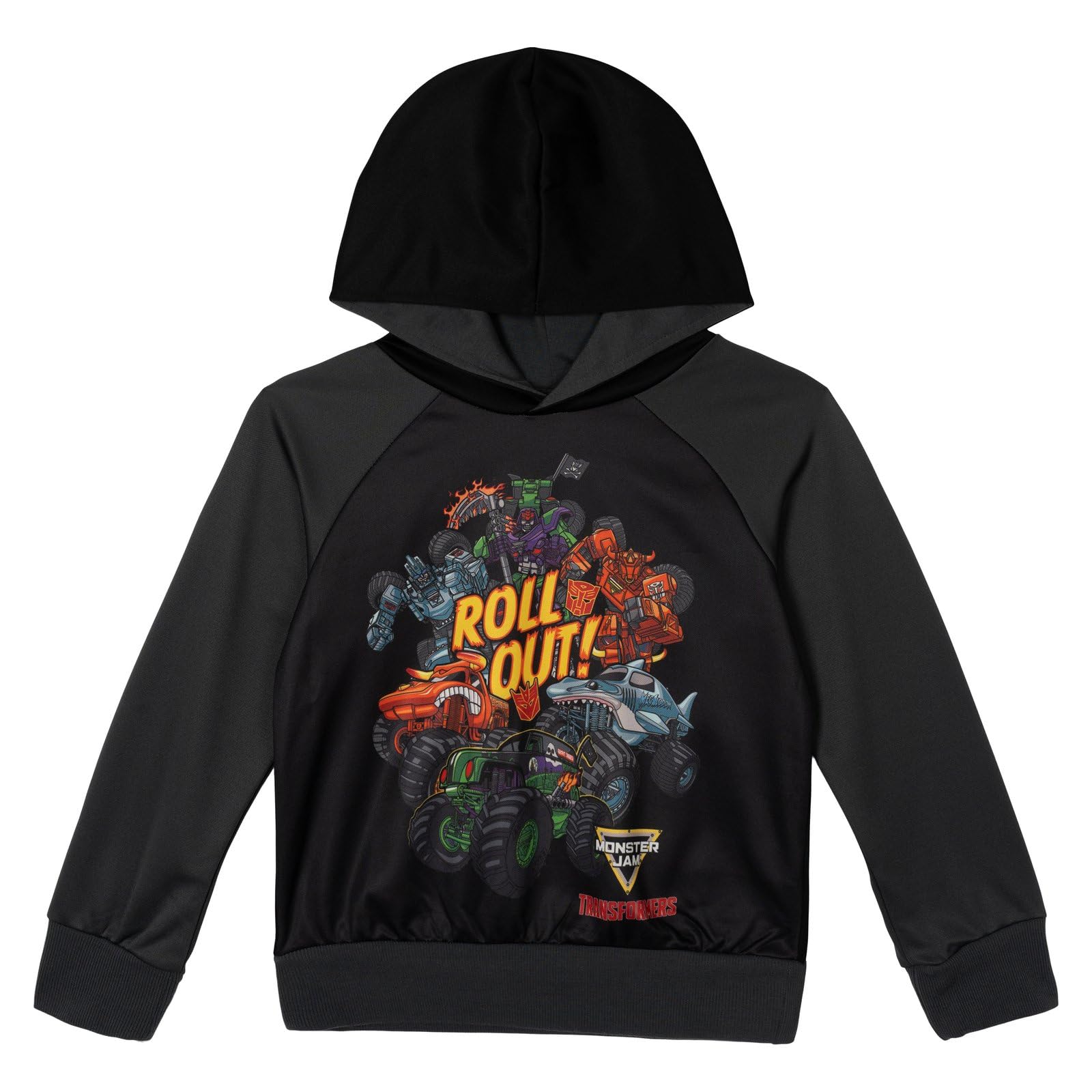 Monster Jam Boys' Fleece Pullover Hoodie Toddler to Big Kid
