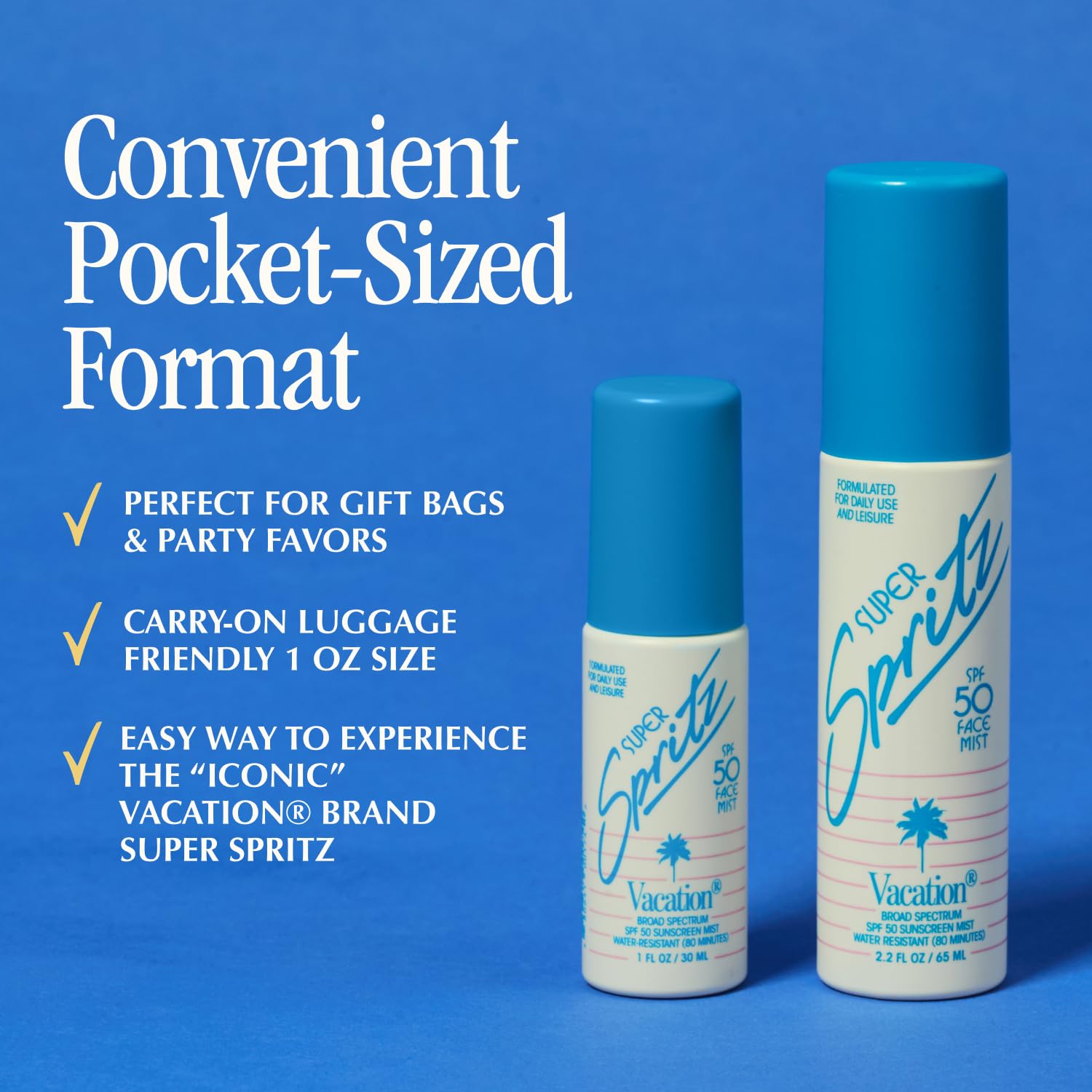 Amazon.com: Vacation Mini Super Spritz SPF 50 Face Sunscreen Spray