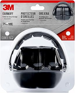 3Mâ„¢ Folding Earmuff, 90563H1-DC, Black