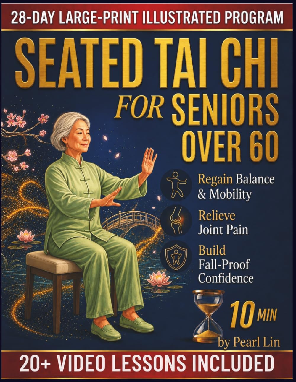 Seated Tai Chi for Seniors Over 60: A Gentle 28-Day Chair-assisted Program to Regain Balance, Relieve Joint Pain, and Build Fall-Proof Confidence in 10 Minutes a Day.