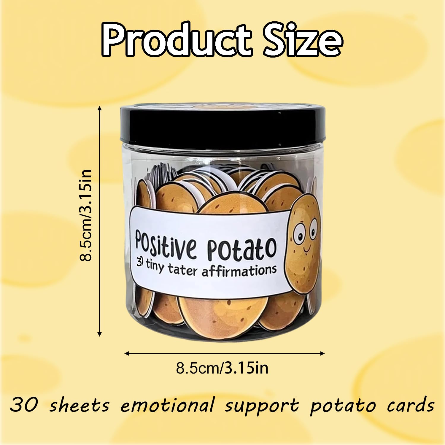 Daily Affirmation Potato Card Jar - Image 2
