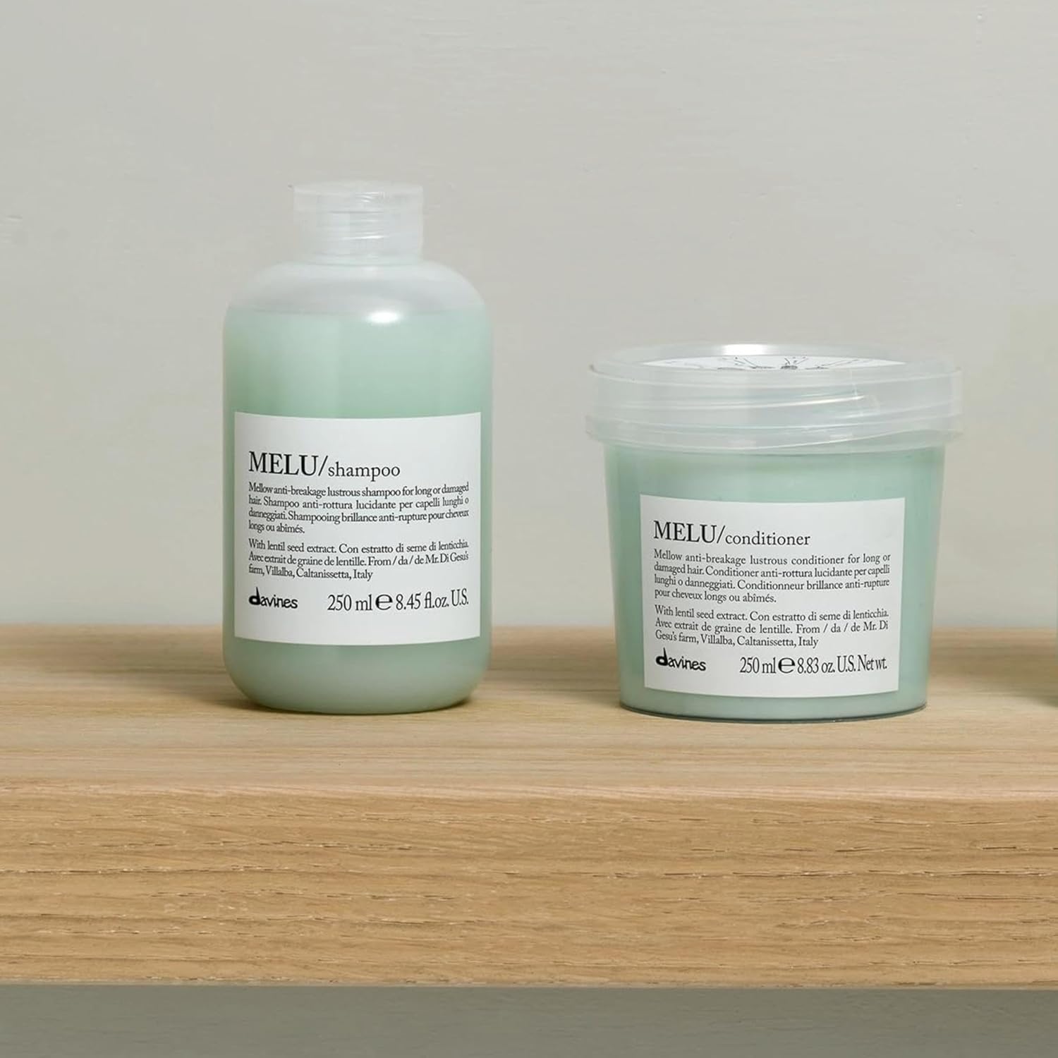 Davines MELU Shampoo, Anti-Breakage Cleansing For Long Or Damaged Hair