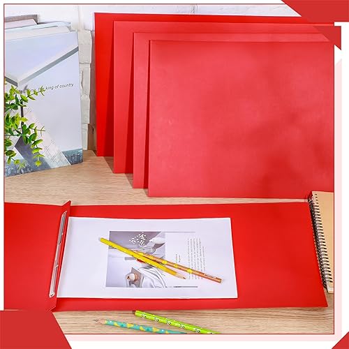 Miniatura 4 de Resurhang 10 portadas de informes de cartón prensado de 11 x 17 pulgadas, carpeta de presentación de capacidad de 3 pulgadas con cierre de papel de