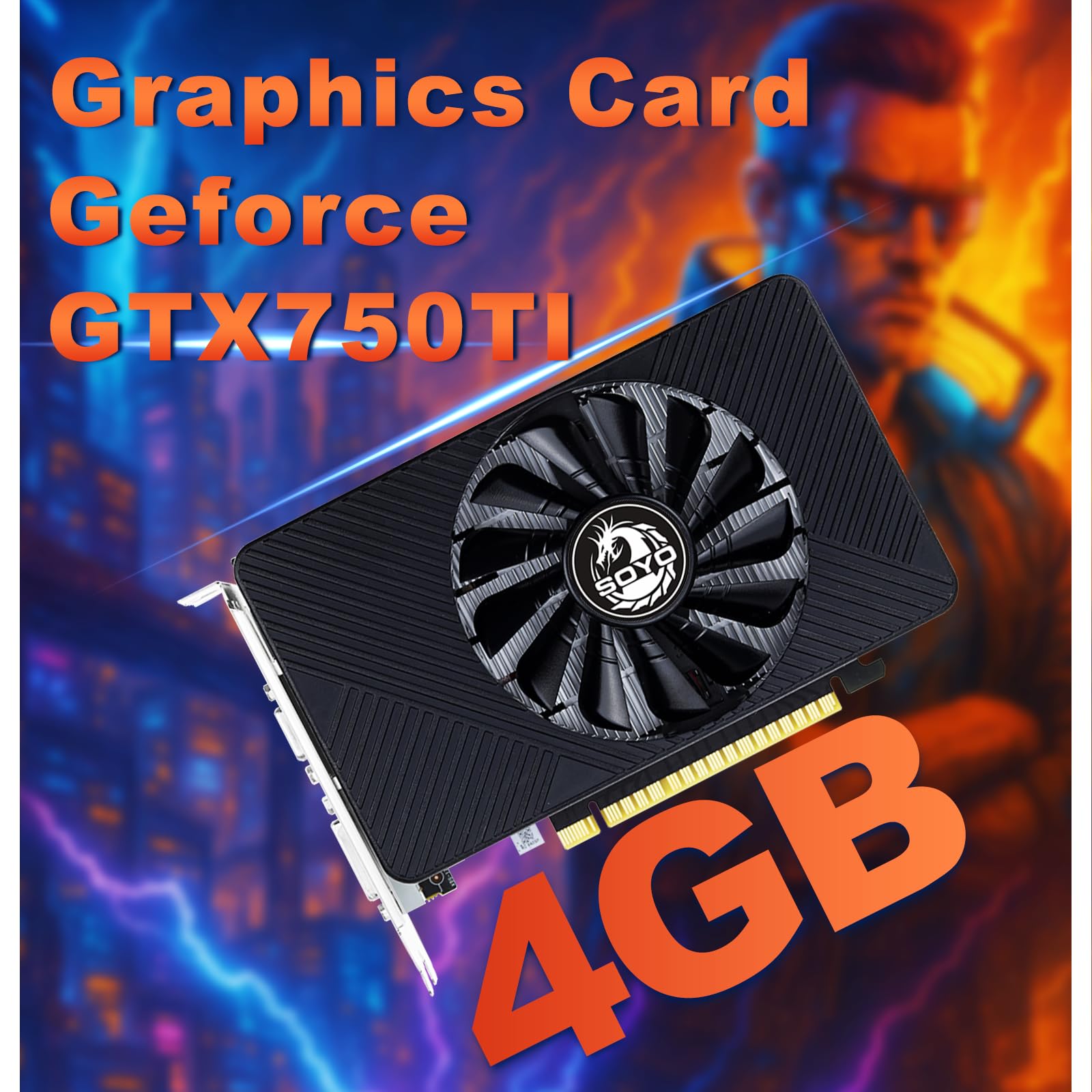 SOYO Geforce GTX750Ti Graphics Card, 4GB GDDR5 128 Bit Video Card