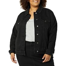 Amazon Essentials Womens Regular-Fit Denim Jean Jacket Available in Plus Size