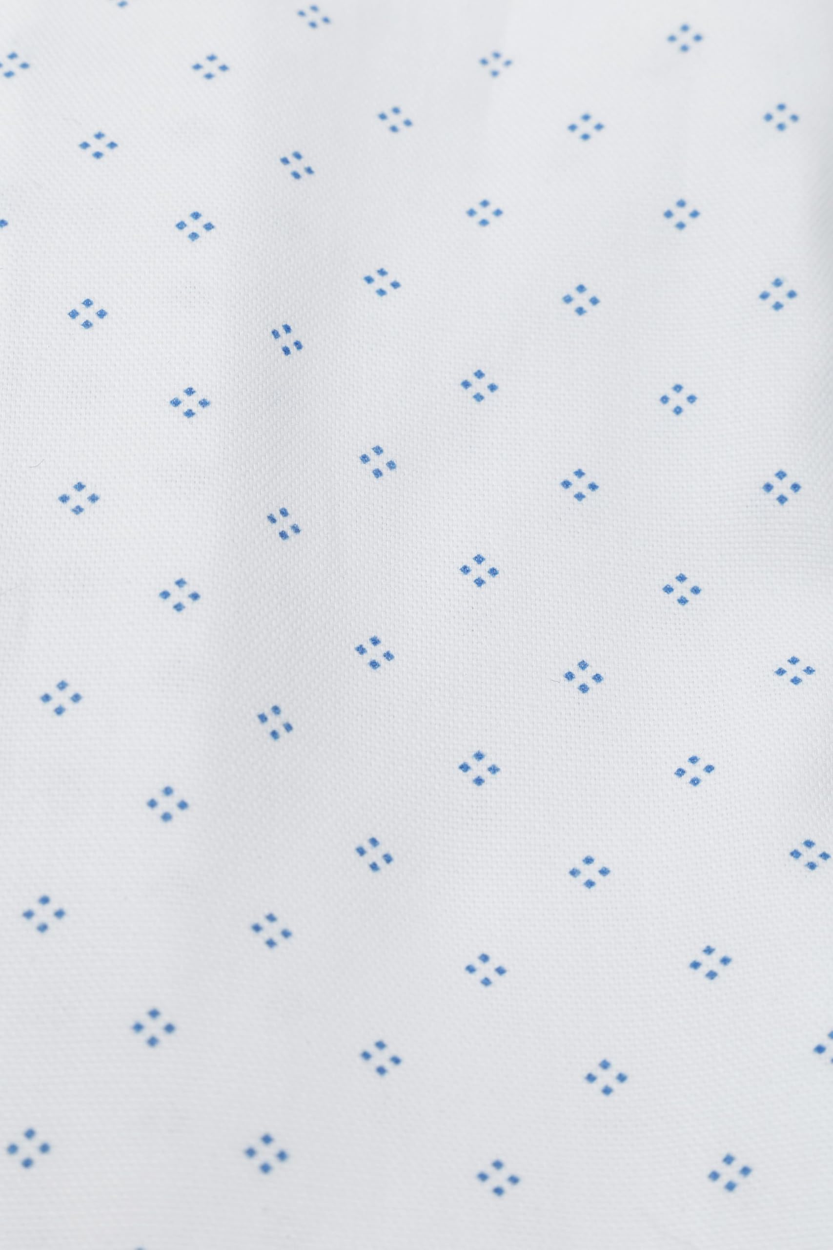 Suitable Oxford Print Shirt Blanc - Taille - Homme - Vêtements - Slim Fit - Coton - Parfait pour l'automne et l'hiver