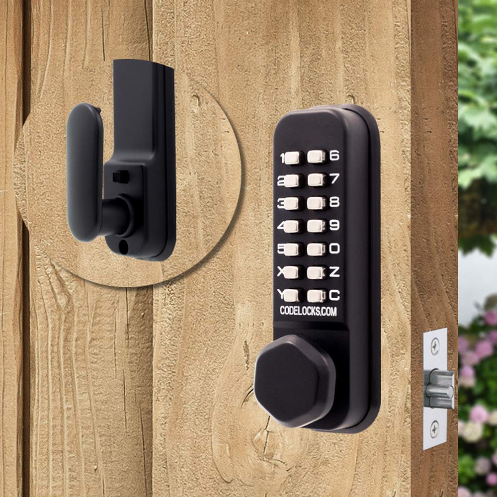 Codelocks CL255 Marine Mortice Latch Door Lock, Black