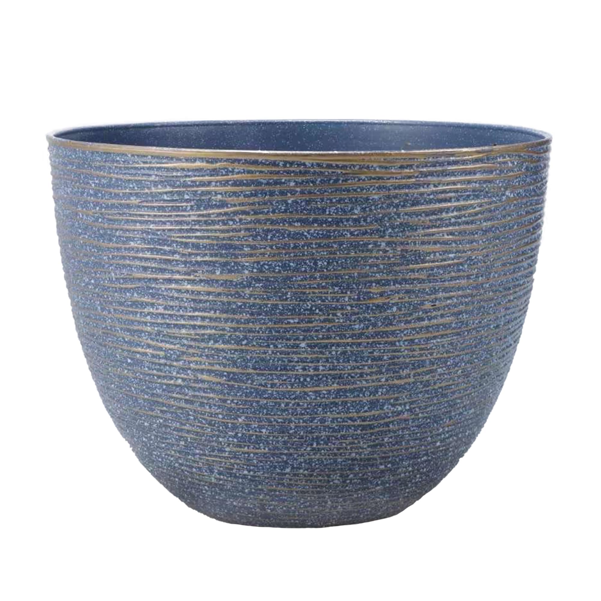 Sg Traders Blue Gold Premium Plant Pots And Garden Planters Stylish Large Plant Pot Planter For Outdoor & Patio Use Durable Pots And Planters To Enhance Your Garden (41 Cm)