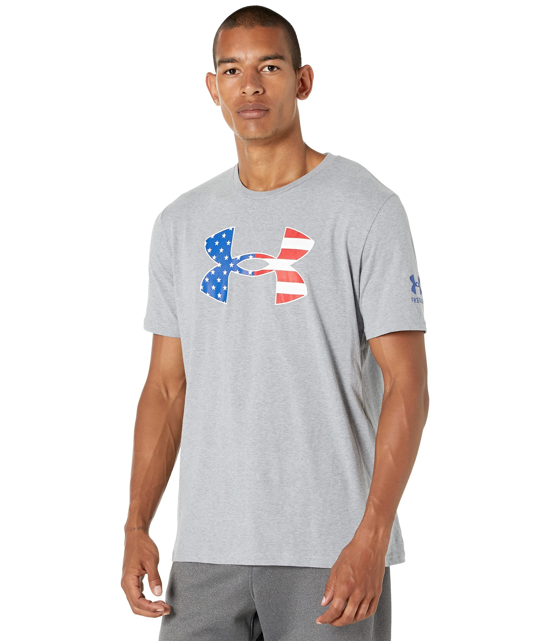 Under Armourmens New Freedom Big Flag Logo T-shirt Shirt