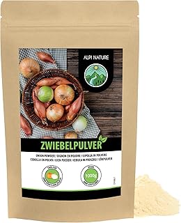 Alpi Nature Oignon en Poudre 1kg, Oignons Déshydratés Moulus, Poudre d'Oignon pour la Cuisine