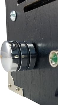 2-pack Potentiometer Knobs: Dome-Top Knurled Chrome with Speed Rings