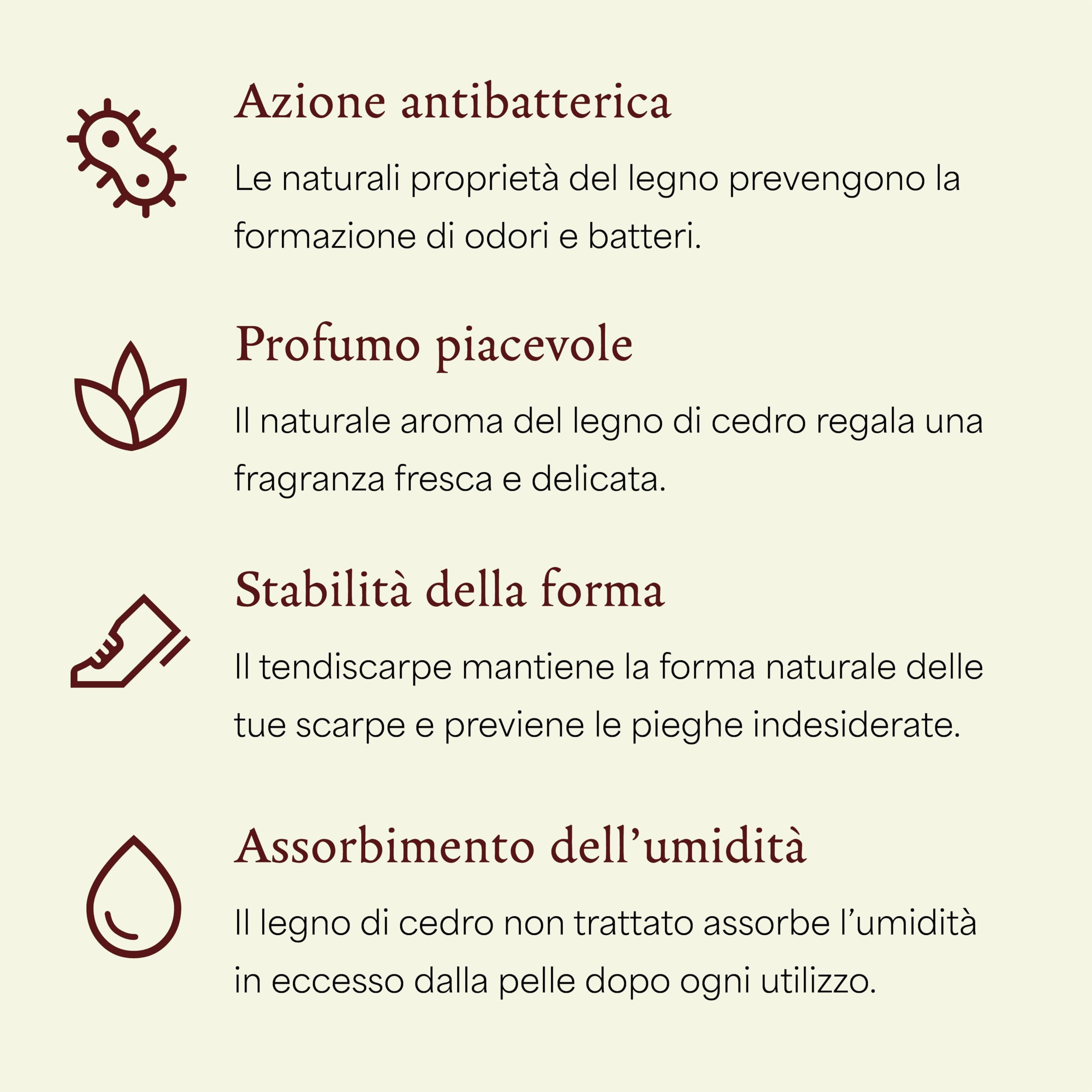 Langer & Messmer Tendiscarpe in legno di cedro per uomo e donna, calzante in legno di cedro incluso, misure 34-50, l'originale 1, 2 o 5 paia