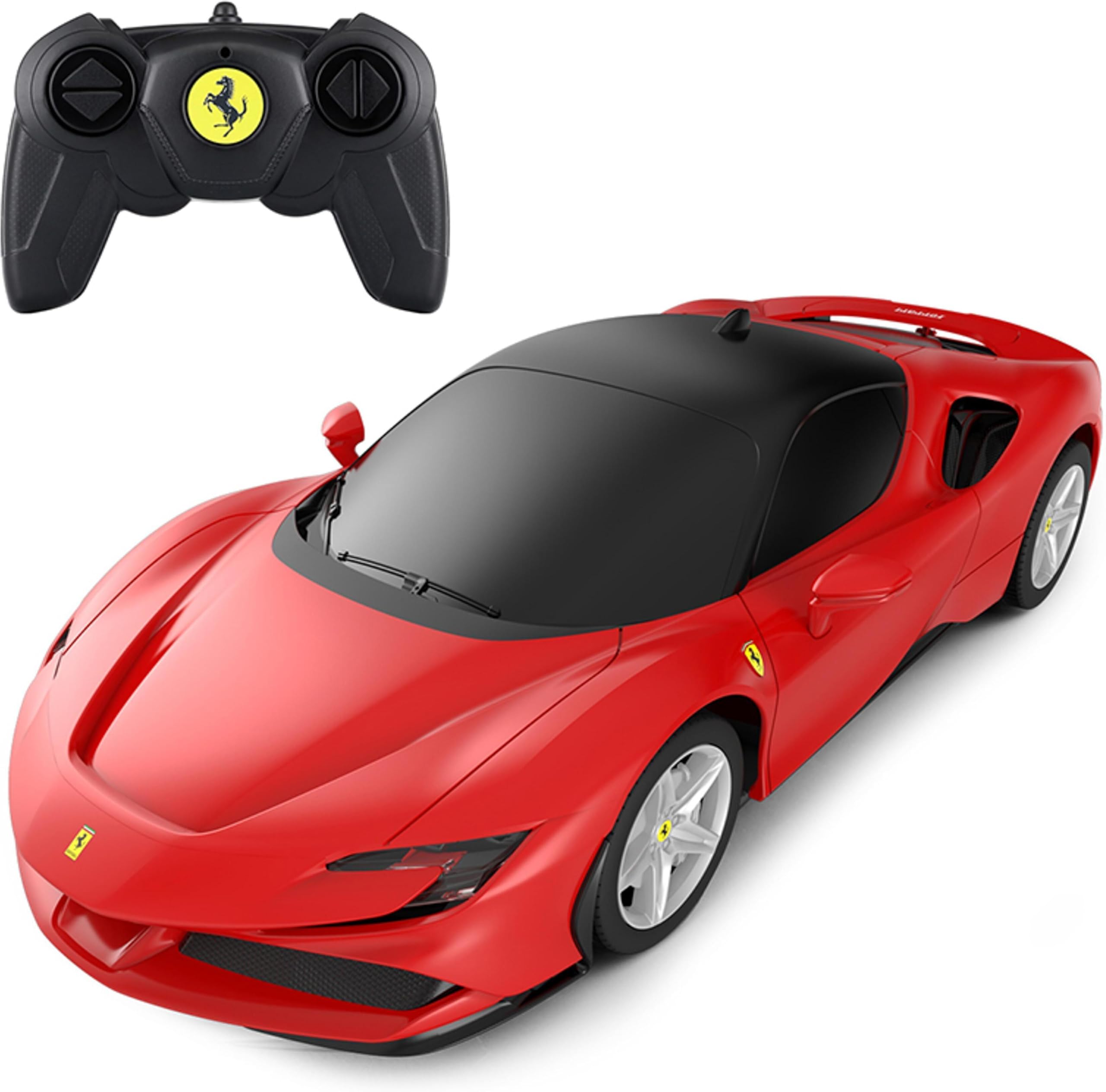 Rastar Ferrari SF90 Stradale RC pilot zdalnego sterowania czerwony samochód sportowy 1:24