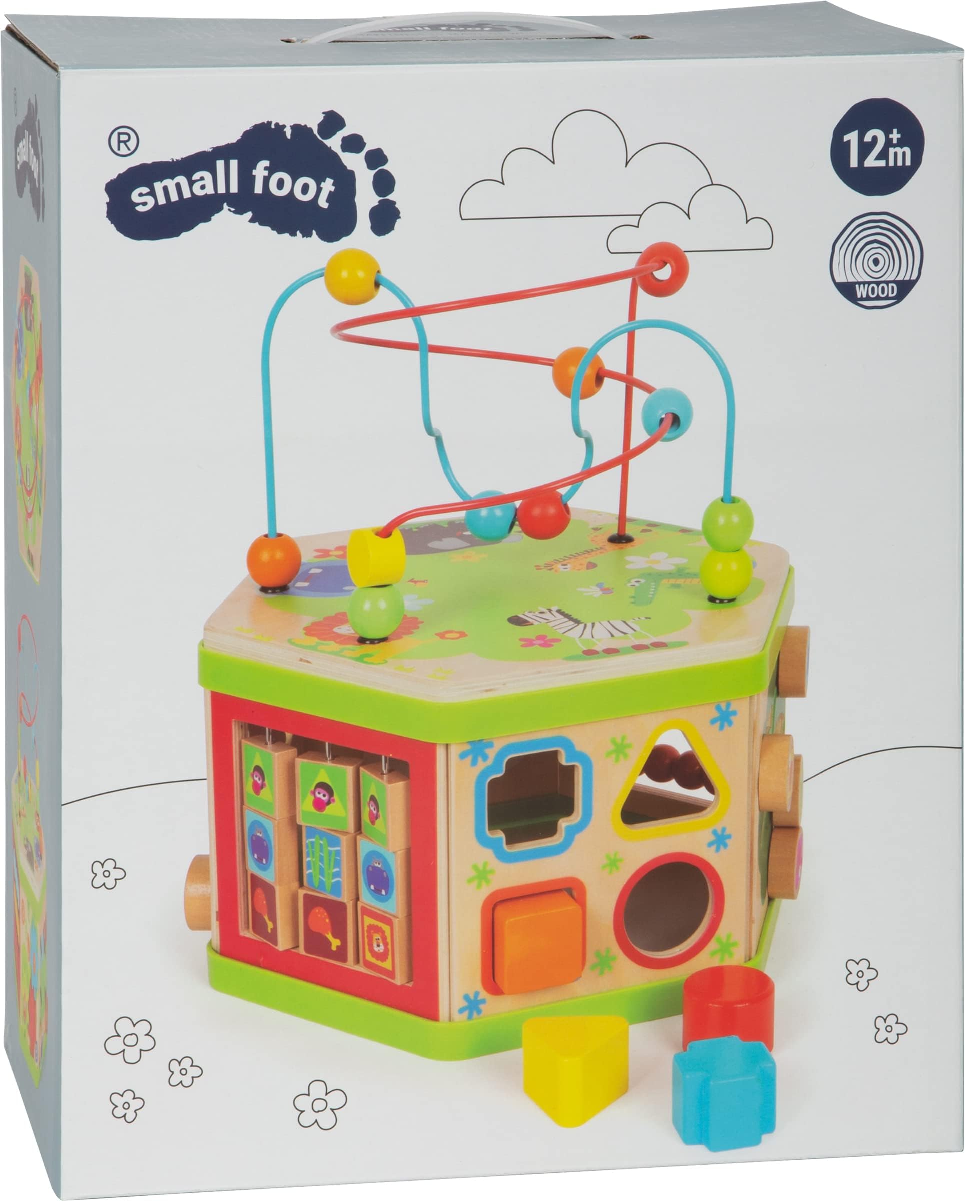 Small Foot Piccolo Piede Azienda 4244 - Abilità motorie Cubes Safari: